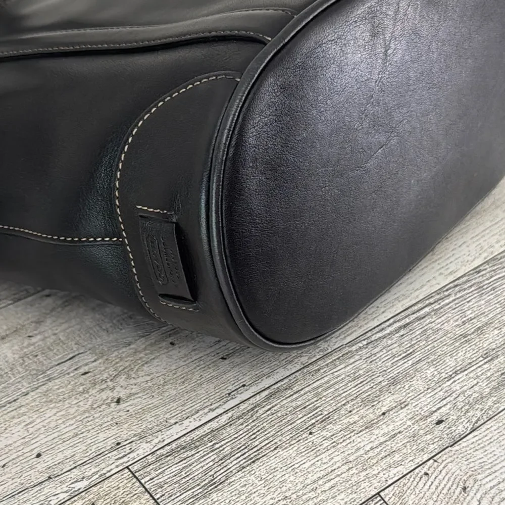 Coach Vintage Hampton Legacy Black Leatherware Tote